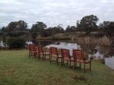 Lake full and mystery chairs appeared