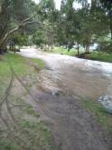 River overflow in Big 4 Camping Ground