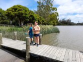 School holiday water testing - Alastair and Stella