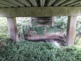 View eastwards under bridge