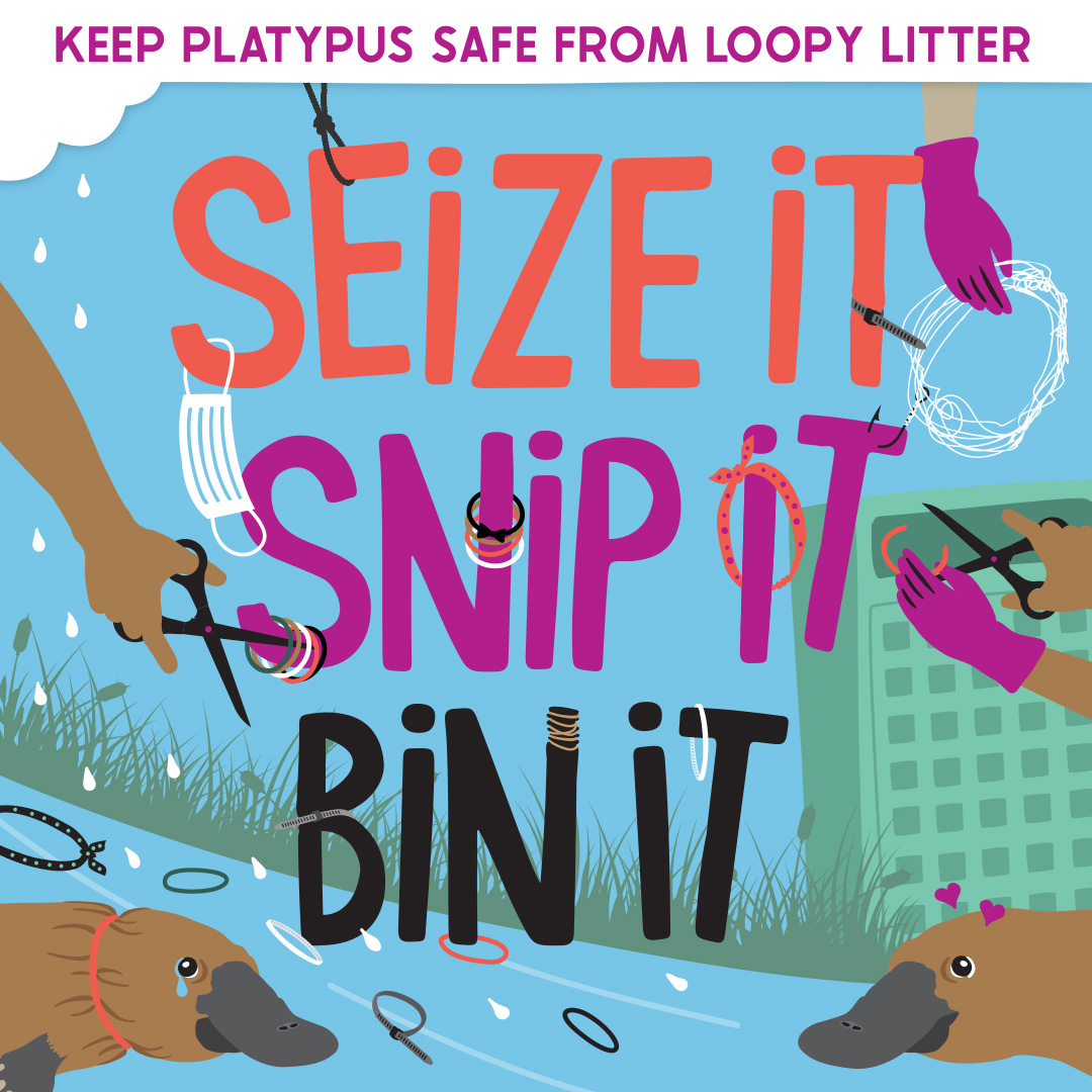 Melbourne Water Seize It Snip It Bin It Artworks